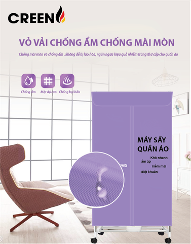 Máy sấy quần áo CREEN CR-TS160