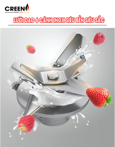 Máy xay sinh tố 2 cối CREEN CR-BL2450