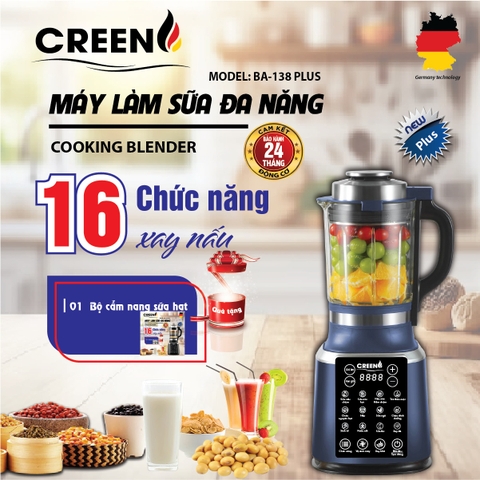 Máy làm sữa hạt CREEN BA-138 Plus