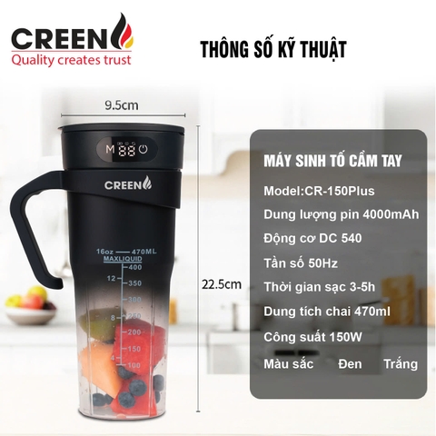 Máy sinh tố cầm tay CREEN CR-150