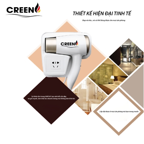 Máy sấy tóc gắn tường CREEN CR-ST1200