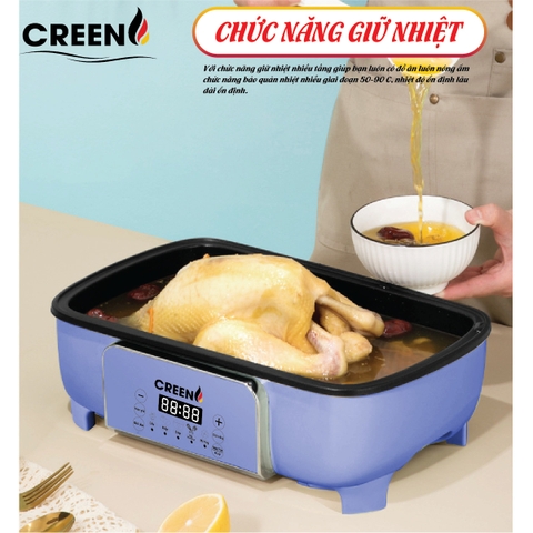 Nồi lẩu hấp đa năng CREEN CR-135 Plus