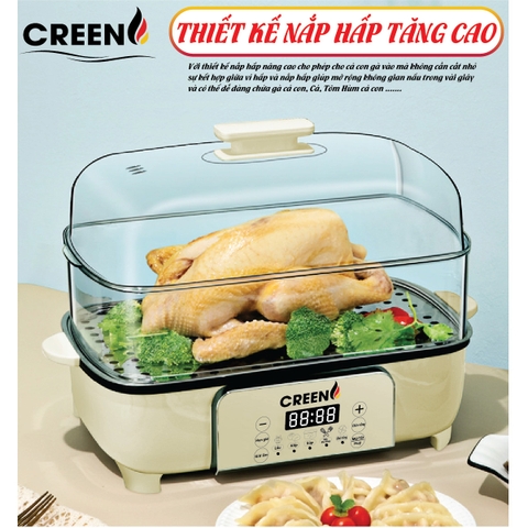 Nồi lẩu hấp đa năng CREEN CR-135 Plus