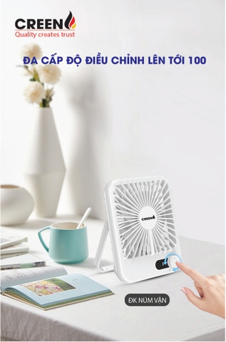 Quạt tích điện mini Creen CR-SK101