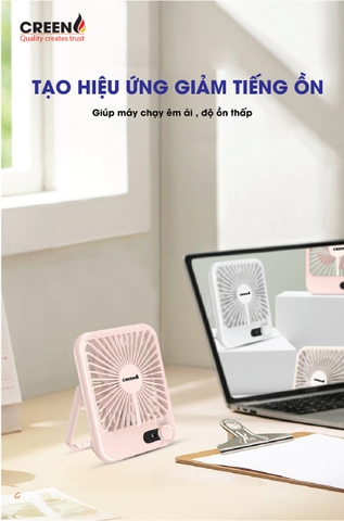 Quạt tích điện mini Creen CR-SK101