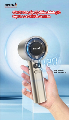 Quạt tích điện cầm tay Tubor CREEN CR-M11