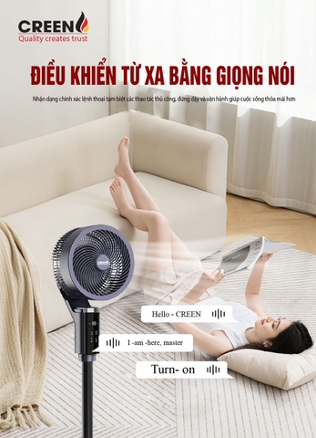 Quạt tuần hoàn thông minh CREEN CR-FSM50-DC