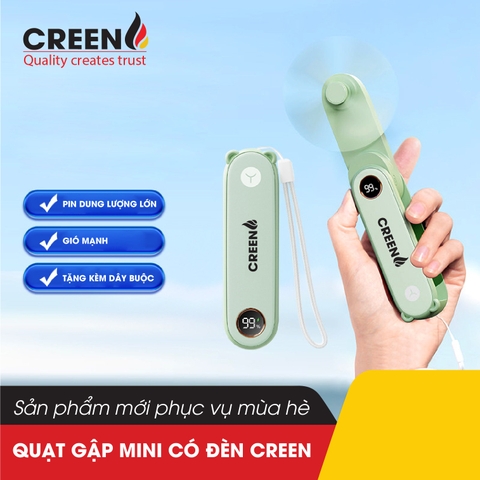 Quạt gấp mini cầm tay CREEN CR-S16