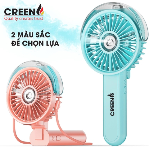 Quạt gập mini phun sương cầm tay CREEN CR-S5