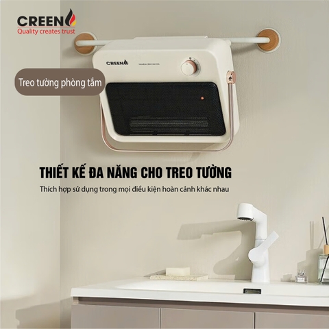 Máy sưởi gốm PTC cao cấp CREEN CR-H38C