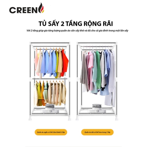 Máy sấy quần áo CREEN CR-TSC25