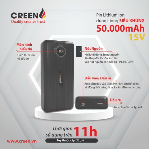 Áo điều hòa CREEN CR-PW50000