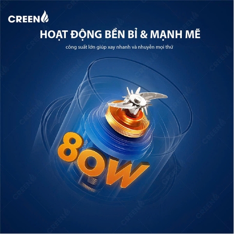 Máy sinh tố cầm tay CREEN CR-BL800