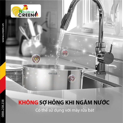 Nồi luộc gà 28cm Creen CR-S28