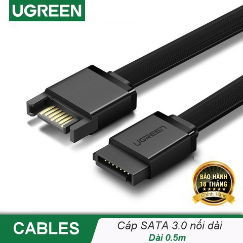 SATA 3 Data Cable Male to Female 0.5m 0.5M 50399