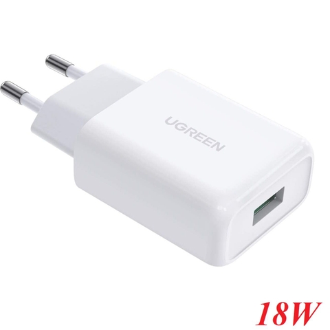 UGREEN USB-A QC 3.0 18W Charger EU White CD122 10133