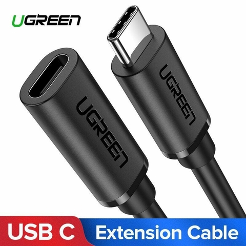 UGREEN USB-C/M to USB-C/F Gen2 5A Extension Cable 1m (Black) 10387