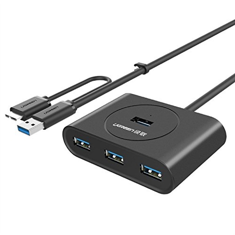 USB 3.0 4 Ports Hub with 3.0 OTG Đen 20293