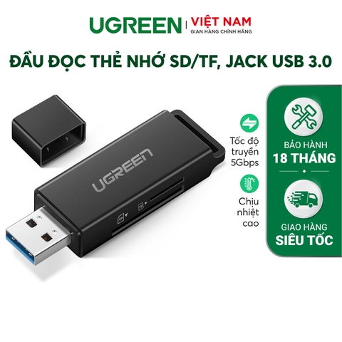 Đầu đọc thẻ USB 3.0 hỗ trợ thẻ TF và DS CM104 40752