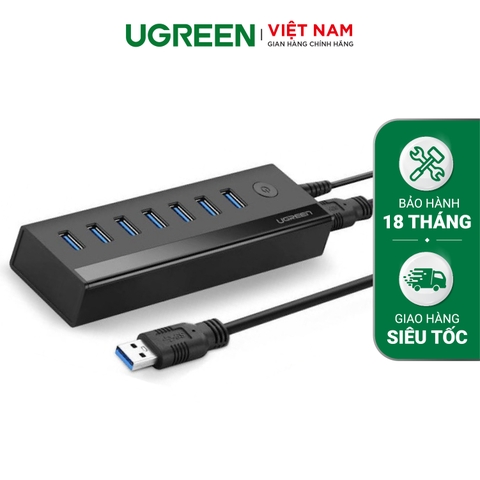 Bộ chia Hub USB 3.0 7 cổng-EU model-US219 Black 30845