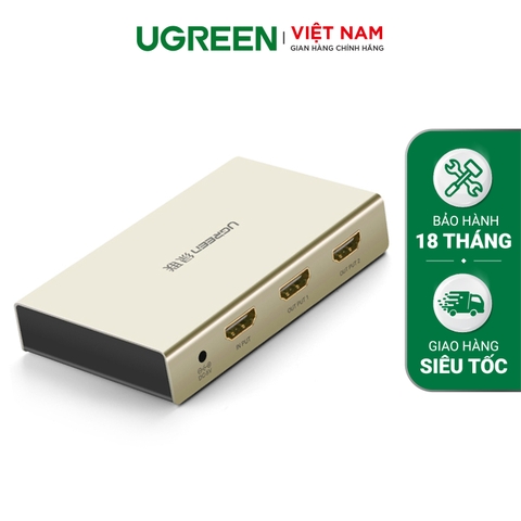 Bộ chia HDMI 1 ra 2 (1x2) hỗ trợ 4kx2k 3D vỏ hợp kim Zinc Alloy 40276