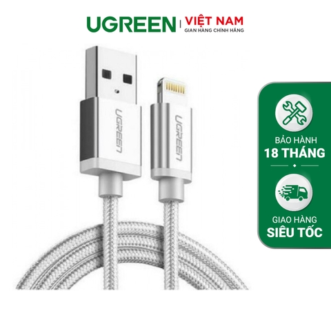 Lighting to USB Cable(Aluminum Nylon Bradi) 1M 30584