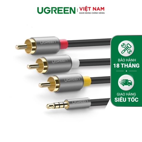 Dây âm thanh 3.5MM sang AV 3 đầu hoa sen 1.5M 20894
