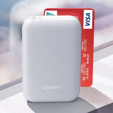 Sạc dự phòng 10000mAh ,2 cổng sạc USB sử dụng cùng lúc 2 điện thoại, hỗ trợ 2 cổng Micro USB và USB type C UGREEN PB133 PB133 60873
