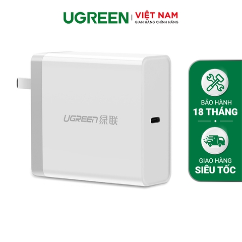 USB-C power adapter ABS case 65W Trắng ABS 40721