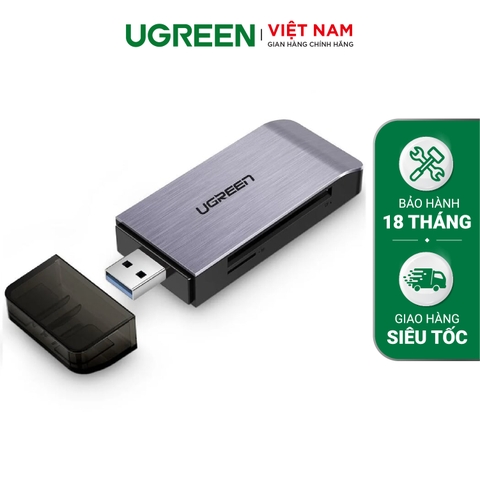 UGREEN USB 3.0 Card Reader TF + SD + CF + MS (Black) Default Title 50540