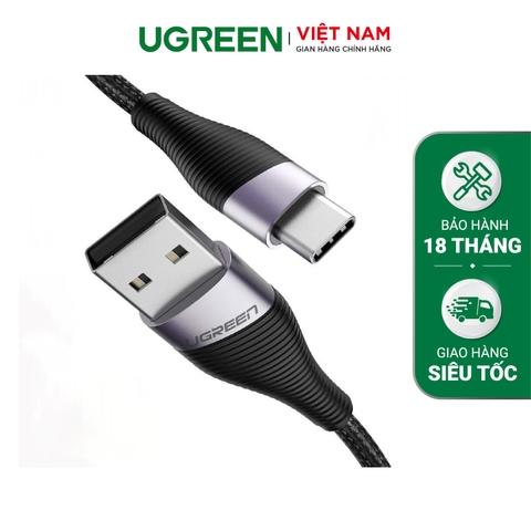 UGREEN USB 2.0 to USB-C M/M Cable Braided 0.5m ED022 60204