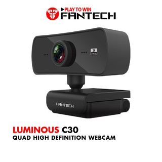 Webcam Livestream Chuyên Nghiệp FANTECH C30 LUMINOUS 4MP Hỗ Trợ Quay Chất Lượng 2K - Hãng Phân Phối Chính Thức
