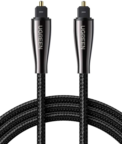 UGREEN Fiber Optic Zinc Alloy Braided Audio Cable 2m AV108 70896