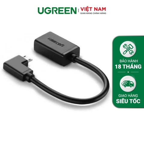 Dây Micro USB vuông góc sang USB đầu cái, hỗ trợ OTG US119 10379