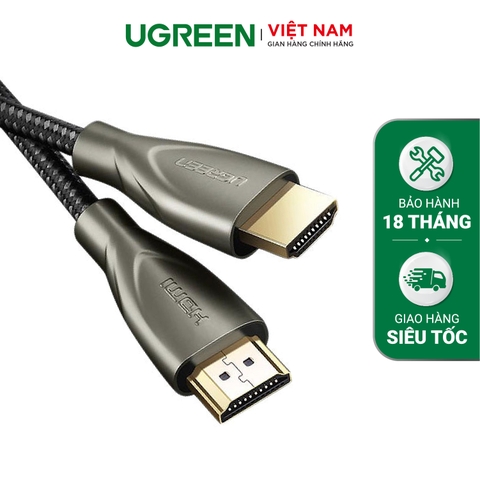 Dây HDMI 2.0 vỏ bện sợi Carbon có chipset 4K HDR 2M 50108