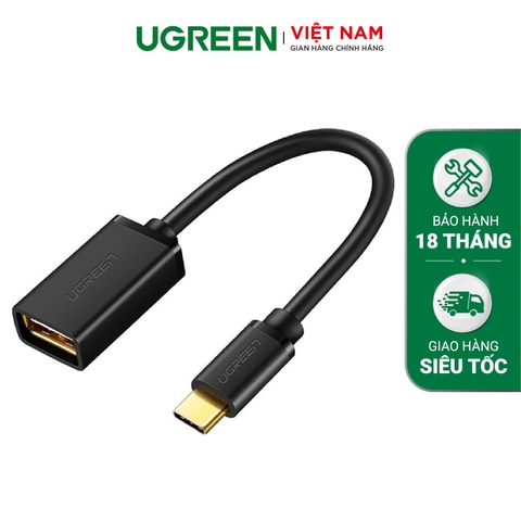 Dây USB Type C sang USB 3.0 female màu đen 15cm 30701