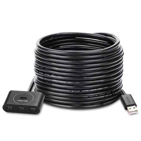 Hub USB 2.0 4 cổng chip Terminus FE1.1s tiết kiệm năng lượng(5m 10m) CR119 10M 20217