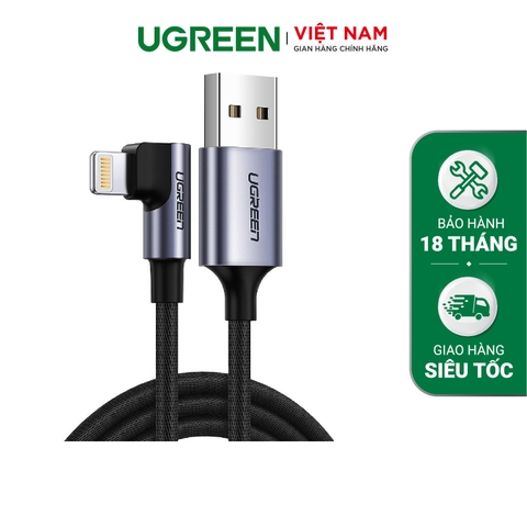 UGREEN USB A to Lightning Braided Cable Nickel Plated Connector US299 60555