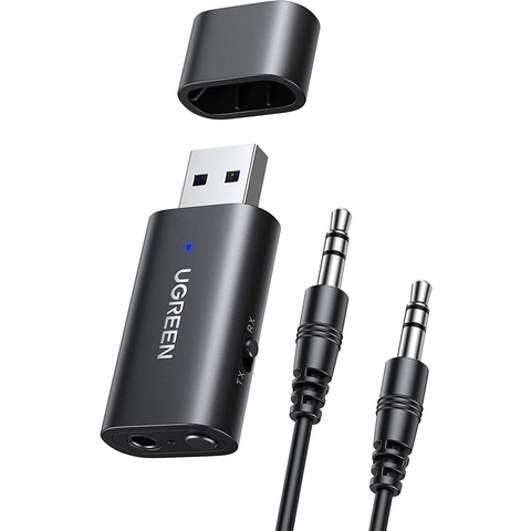 UGREEN USB 2.0 to 3.5mm Bluetooth Transmitter/Receiver Adapter with Audio Cable 60300