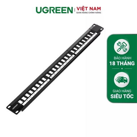 UGREEN 24-Port Metallic Patch Panel 80445