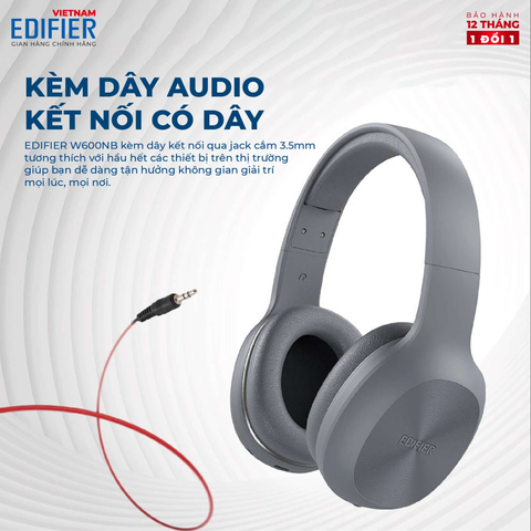EDIFIER Bluetooth Headphones Over-ear W600BT