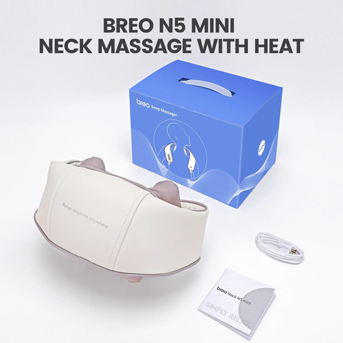 Máy Massage cổ BREO N5 Mini | Giảm đau nhức | Xoa bóp huyệt đạo theo phương pháp cổ xưa | Bảo Hành 12 Tháng