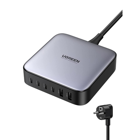Sạc điện thoại 4 cổng USB-C và 2 USB công nghệ GaN 200W Ugreen (40914)