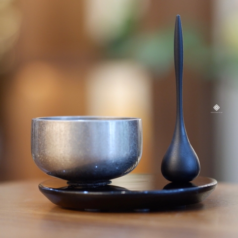 Chuông đồng Zuiryu Nhật Bản màu xám 5.6cm