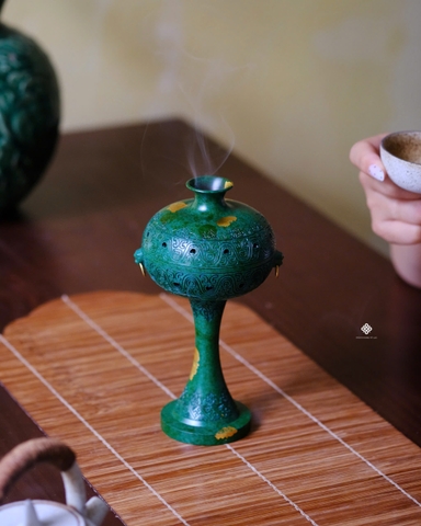 Lư đồng trường lạc - màu xanh