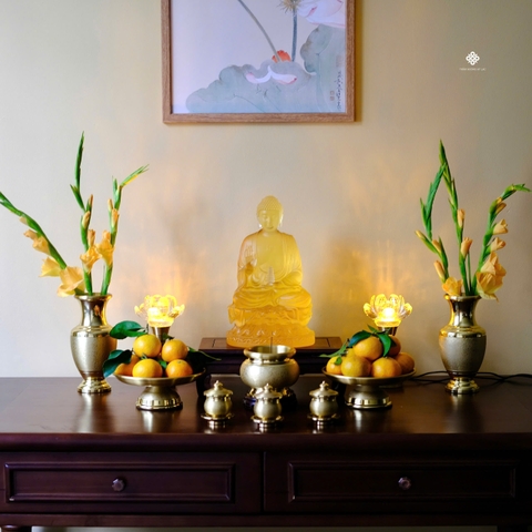 Ban thờ đồng kim vân