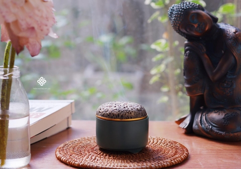 Lư gốm vườn hoa phúc lạc
