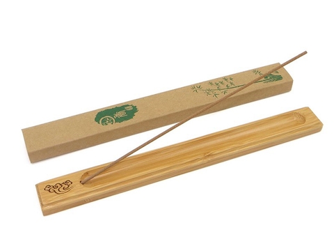 Lư gỗ tre đốt nhang không tăm