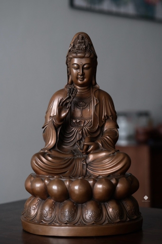 Tượng đồng Quan Âm Bồ tát 35cm