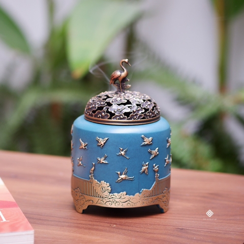 Lư đồng thiên hạc cát tường